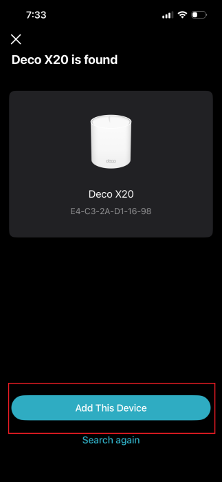 Deco App | Add Device