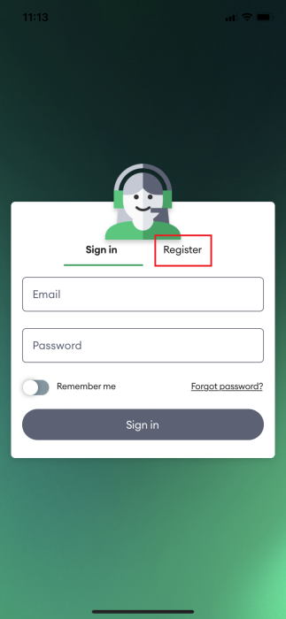 Screenshot My One NZ App Register