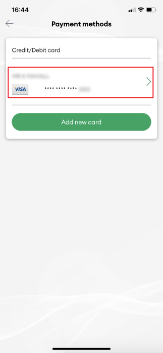 Screenshot My One NZ App Edit Credit Card