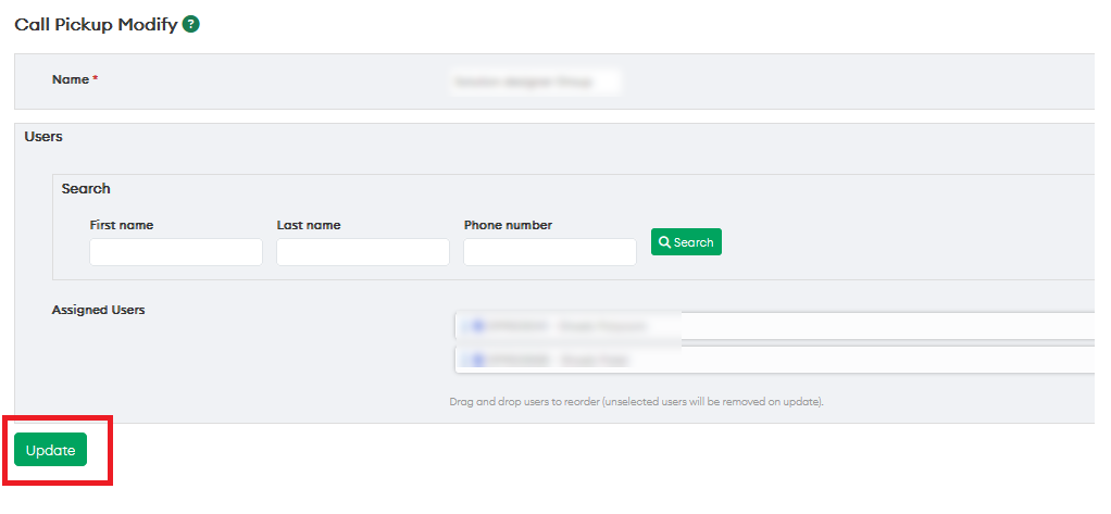 Partner Portal Call Pick Up Update