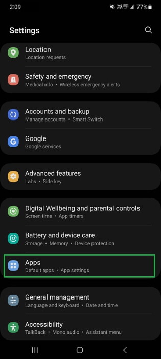 Android Settings