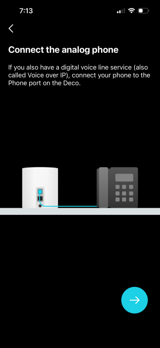 Deco App | Connect to Analogue Phone Prompt