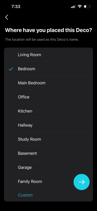 Deco App | Location Select