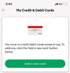 My ONZ App_Add a New Card