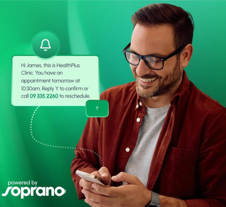 A man texting on his mobile phone