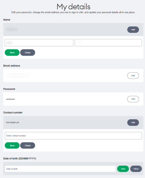 Screenshot_My One NZ_My Details Example